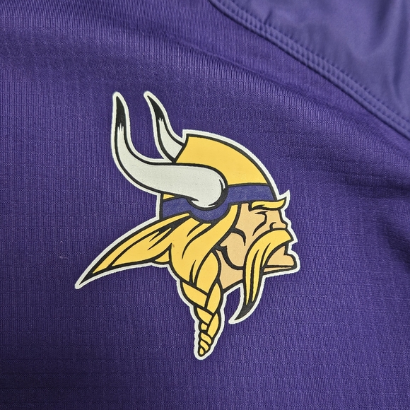 Nike Dry-Fit Men's Minnesota Vikings Purple 1/4 Zip Pullover Jacket - Size XL - Picture 2 of 8